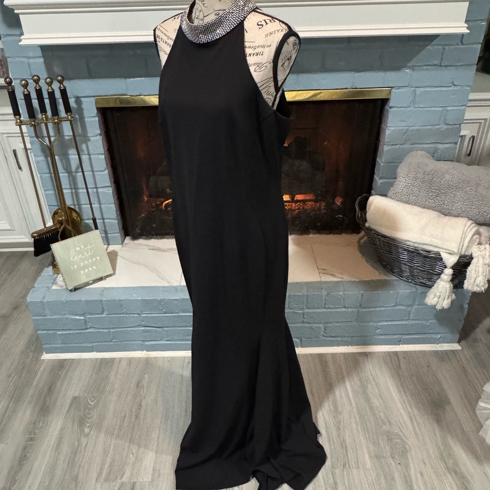 High neck formal gown